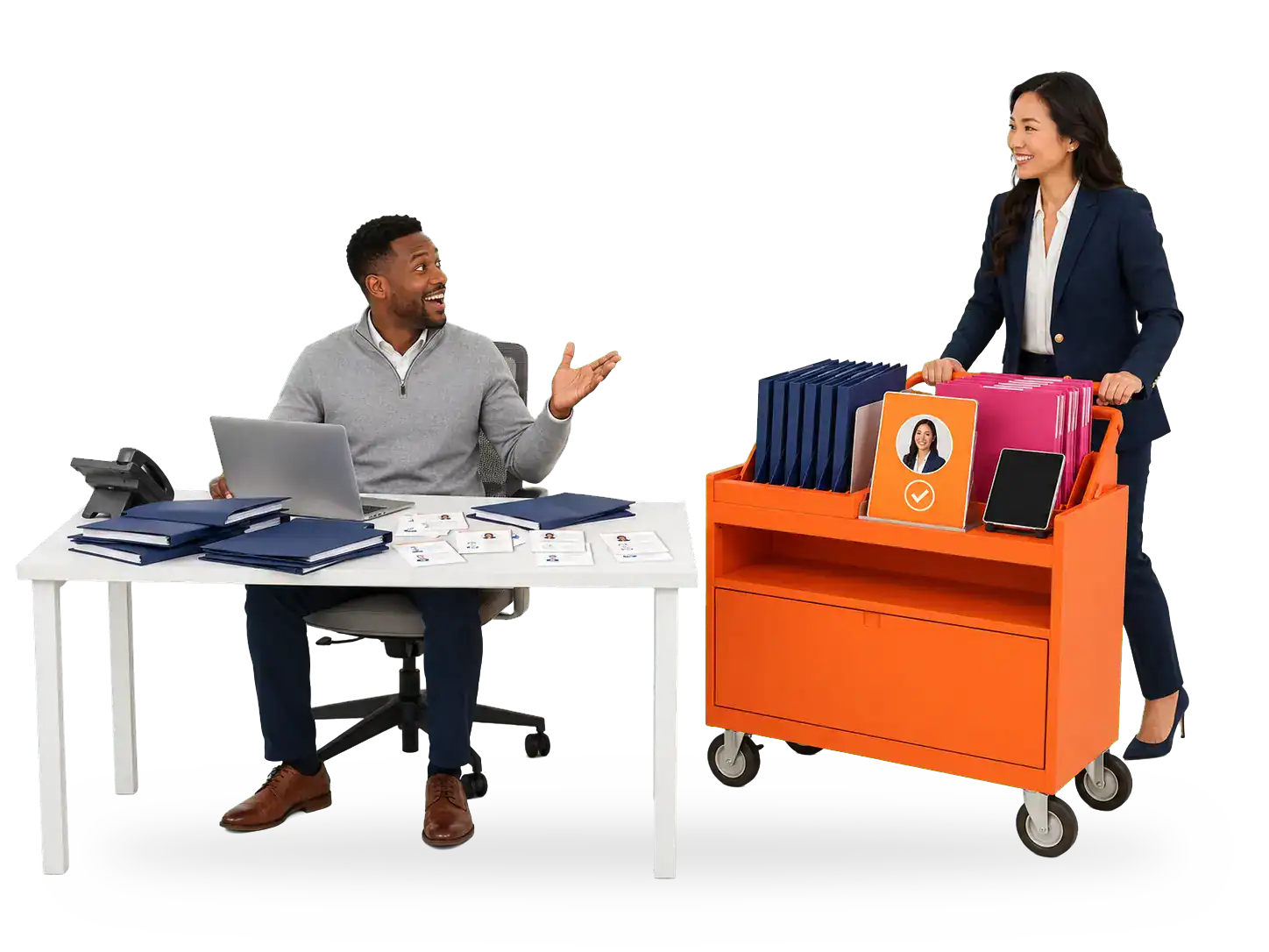 Hiring manager getting help from an RPO and Direct Placement company representative.