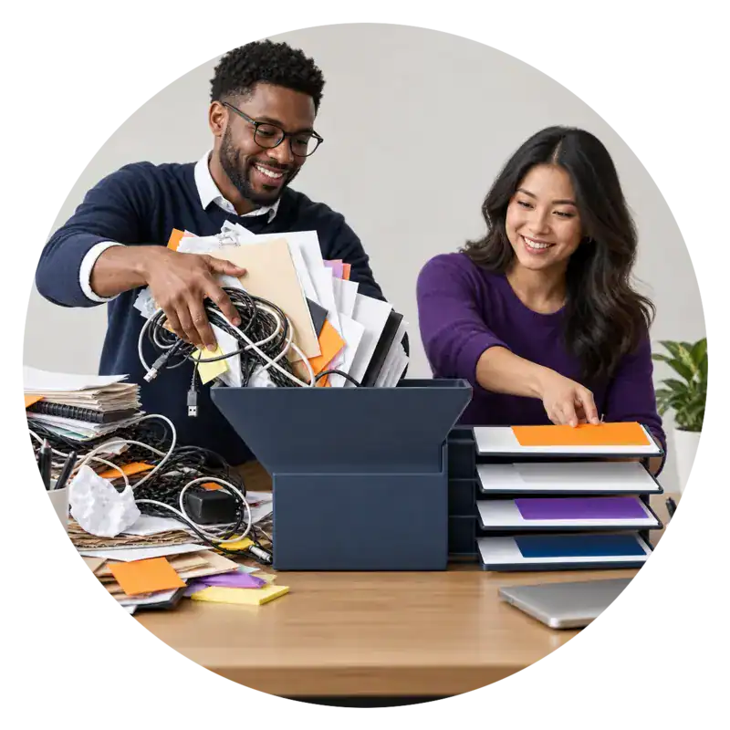 An employee turning chaotic inputs into smooth running Systems.