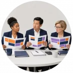 Three managers getting conflicting messages on change initiatives.