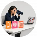 A manager looking for employee engagement signals.