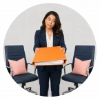 A ,manager seeing a gap in workforce planning because the chairs are empty.